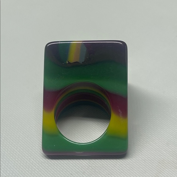 Carlos Sobral day stripe pop art ring, size 9, NEW - Picture 7 of 7